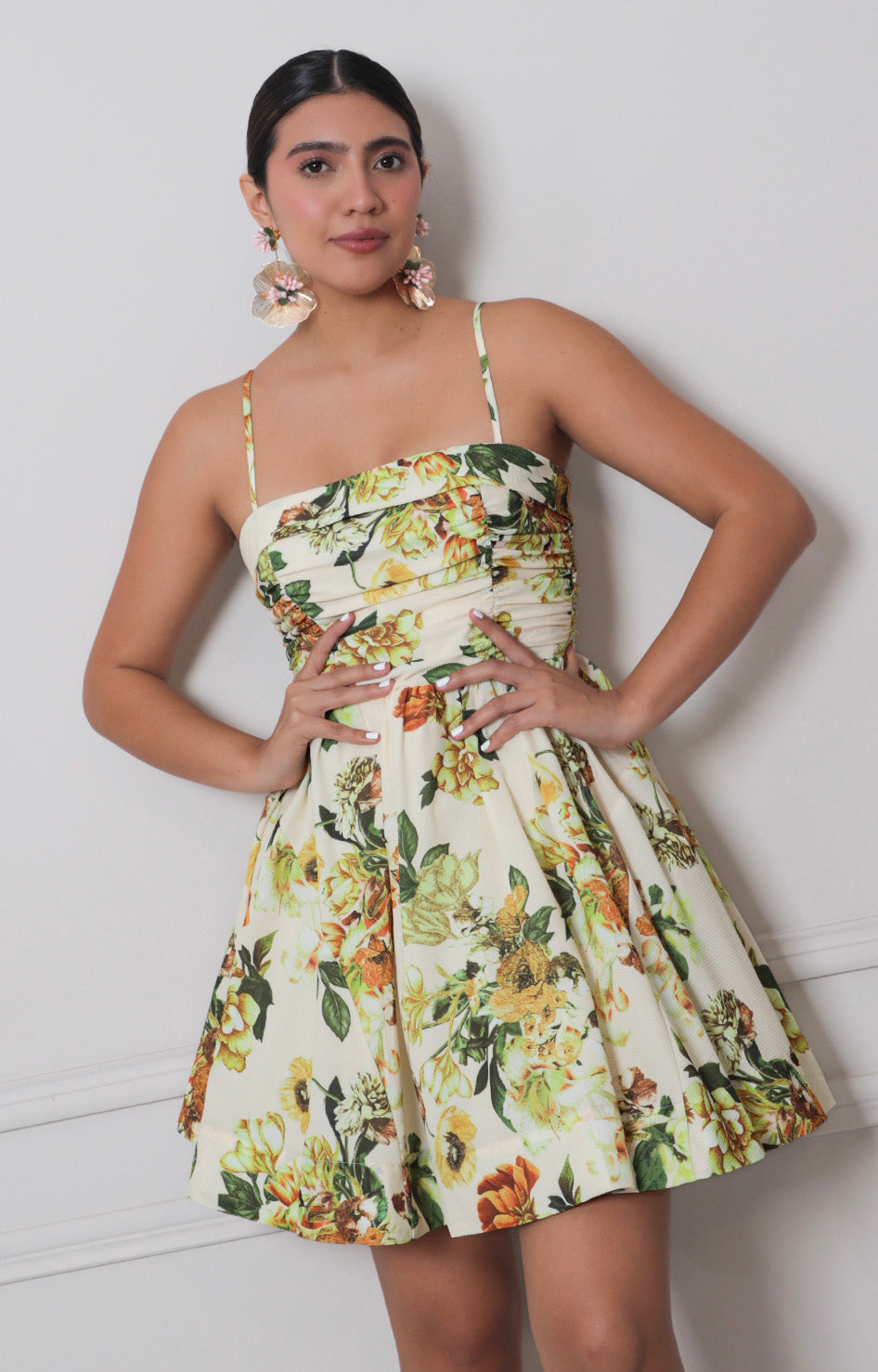 vestido estampado de tirantes - VESTIDO CORTO REGULAR Boutiquemirel 