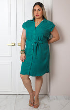 Vestido camisero con cinturón