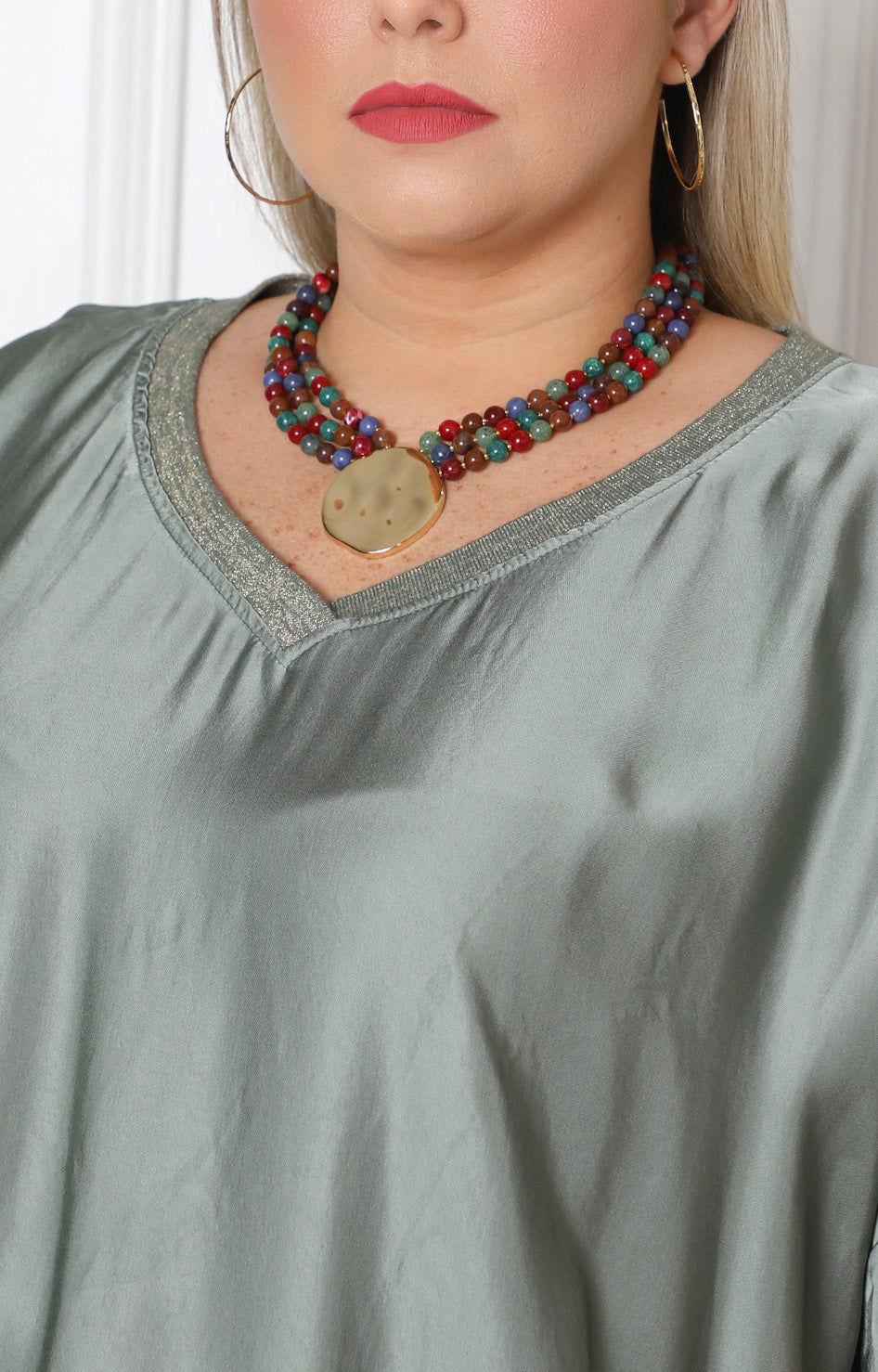 Conjunto curvy azul UNIKO de dos piezas, diseño moderno y cómodo