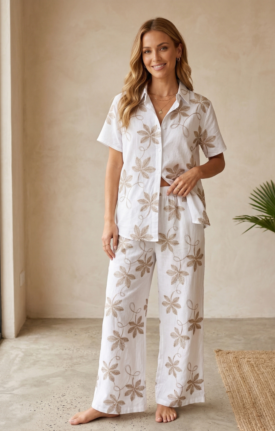 Conjunto fresco bordado - CONJUNTO REGULAR Boutiquemirel 