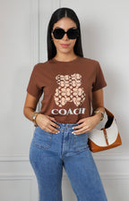 Blusa con estampado gráfico de oso