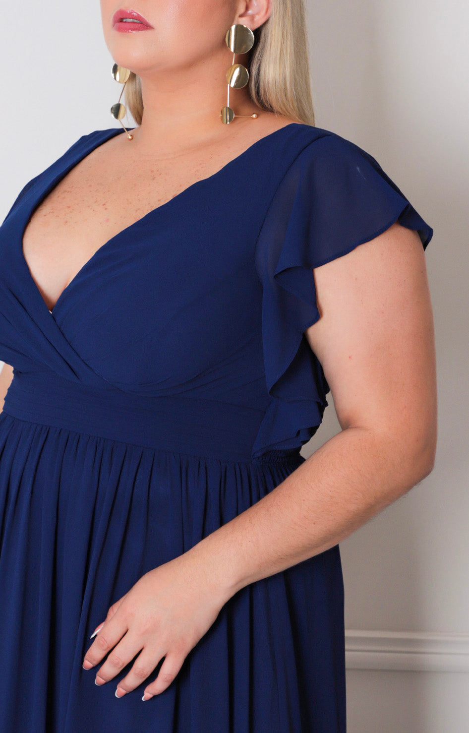 Vestido largo azul - VESTIDO CURVY Boutiquemirel 