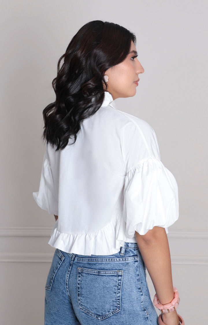 Blusa con manga globo - BLUSAS REGULAR Boutiquemirel 