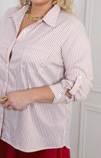 Blusa camisera de rayas