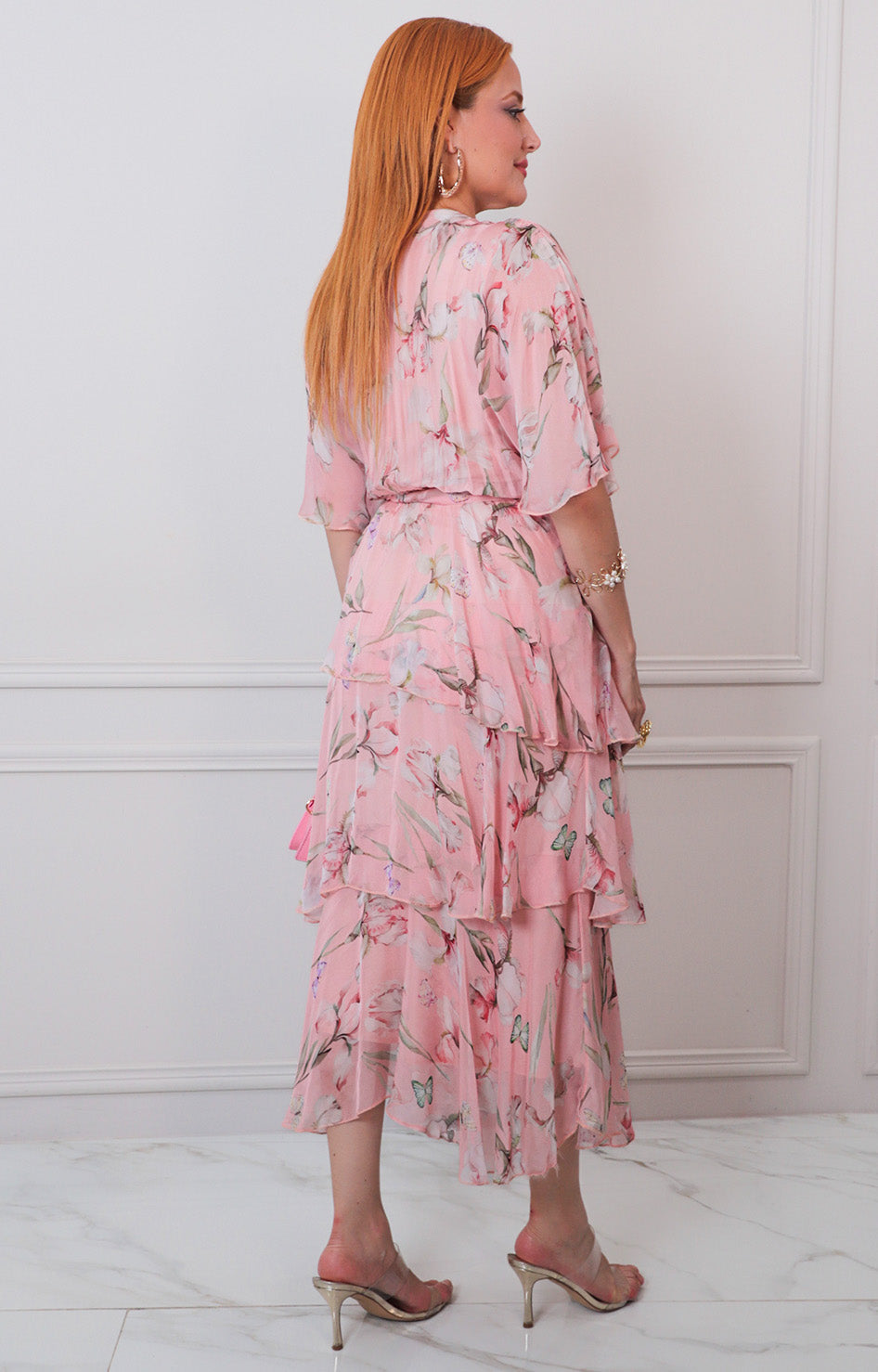 V*4-26*AMATI*16090*BEIGE ESTAMPADO - VESTIDO CORTO CURVY Boutiquemirel 