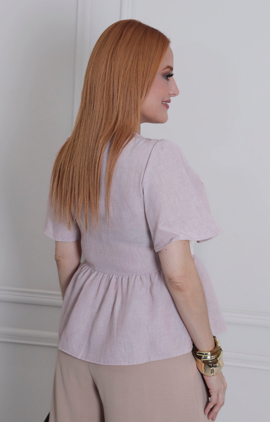 Blusa peplum con botones - BLUSAS REGULAR Boutiquemirel 