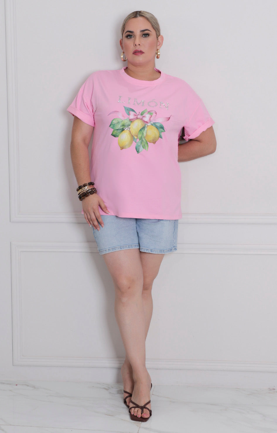 Blusa rosa lemon - BLUSAS CURVY Boutiquemirel 