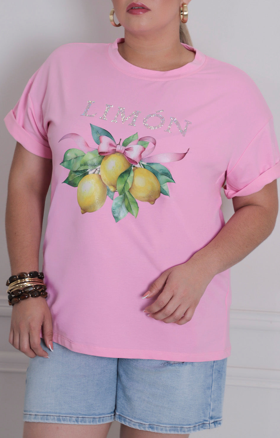 Blusa rosa lemon - BLUSAS CURVY Boutiquemirel 
