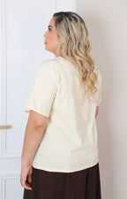 Blusa lisa con brillos
