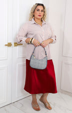 Blusa camisera de rayas