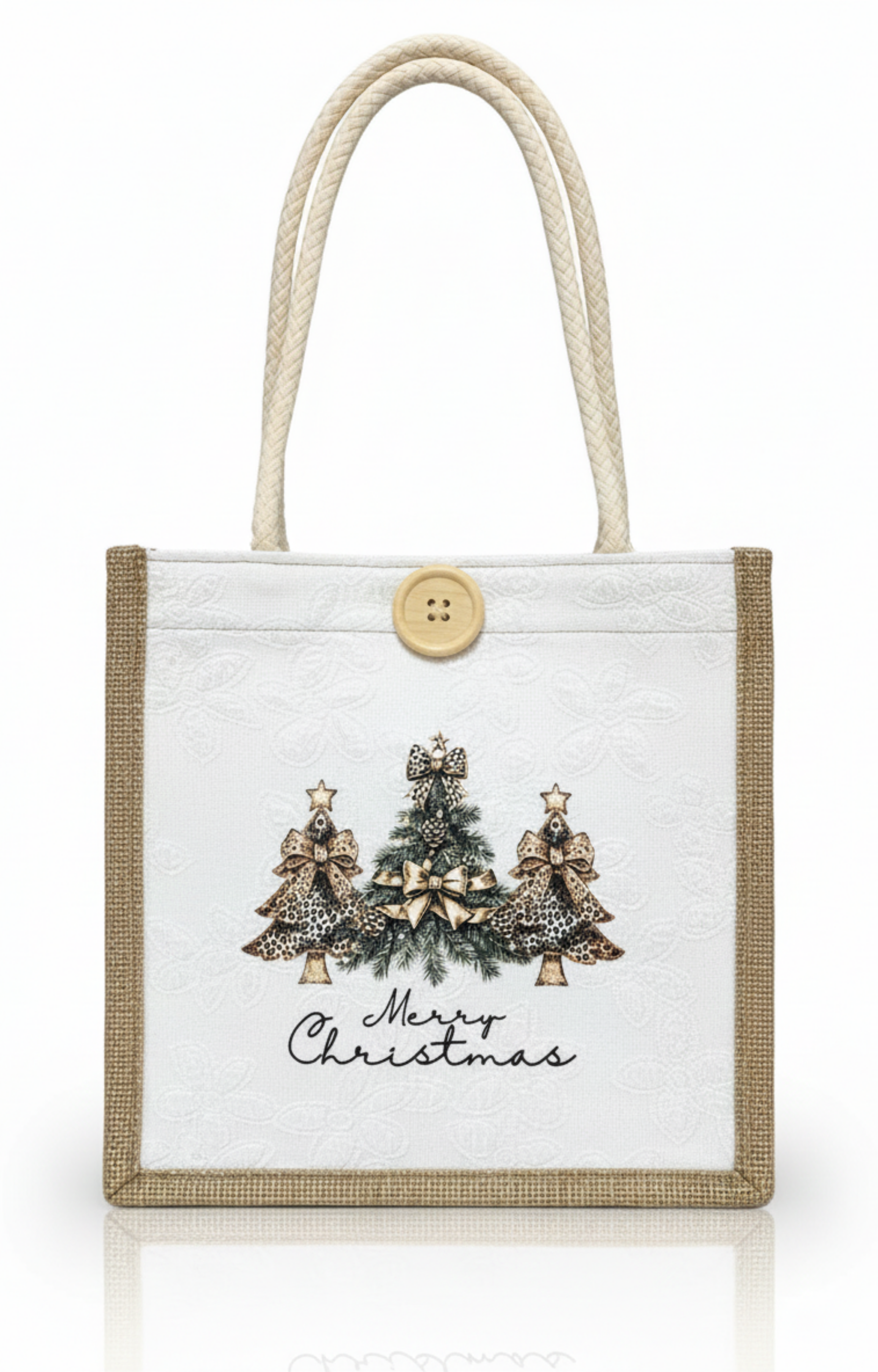 Bolsa beige merry christmas - BOLSA Boutiquemirel 