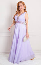 Vestido lila de tirantes - VESTIDO LARGO REGULAR Boutiquemirel 