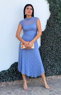 Vestido de encaje azul - VESTIDO LARGO REGULAR Boutiquemirel 
