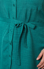 Vestido camisero con cinturón