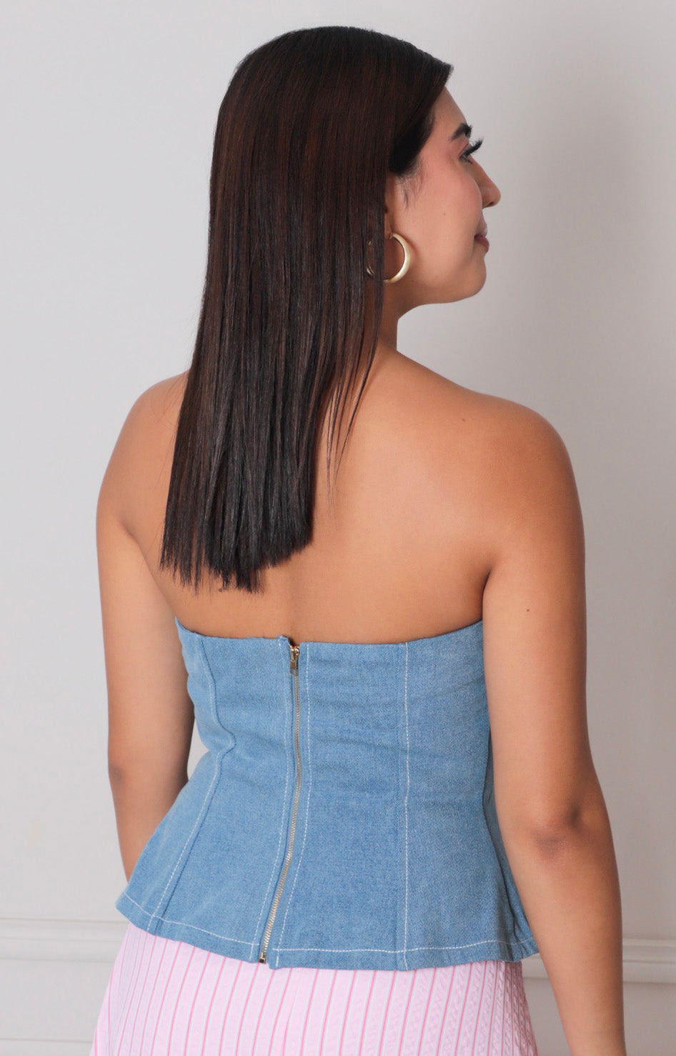 Blusa straple de mezclilla - BLUSAS REGULAR Boutiquemirel 