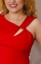 Blusa asimétrica con detalle frontal