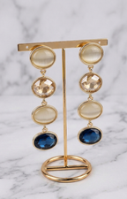 Aretes dorados multicolor - ARETES Boutiquemirel 