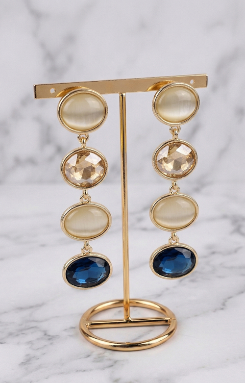 Aretes dorados multicolor - ARETES Boutiquemirel 