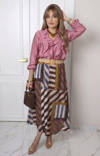 Blusa con volantes al frente