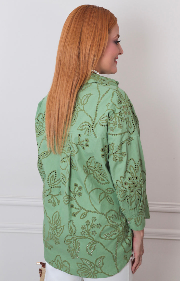 B*4-26*NAANAA*TP1006-8*VERDE - BLUSAS REGULAR Boutiquemirel 