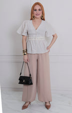 Blusa peplum con botones - BLUSAS REGULAR Boutiquemirel 
