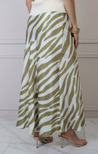 Falda larga estampado animal print