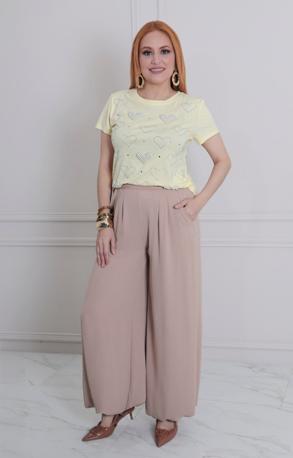 Blusa estampada de corazòn - BLUSAS REGULAR Boutiquemirel 
