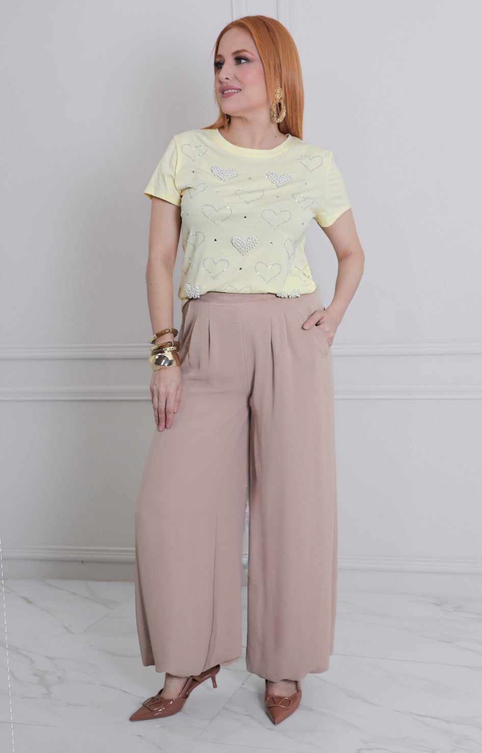 Blusa estampada de corazòn - BLUSAS REGULAR Boutiquemirel 