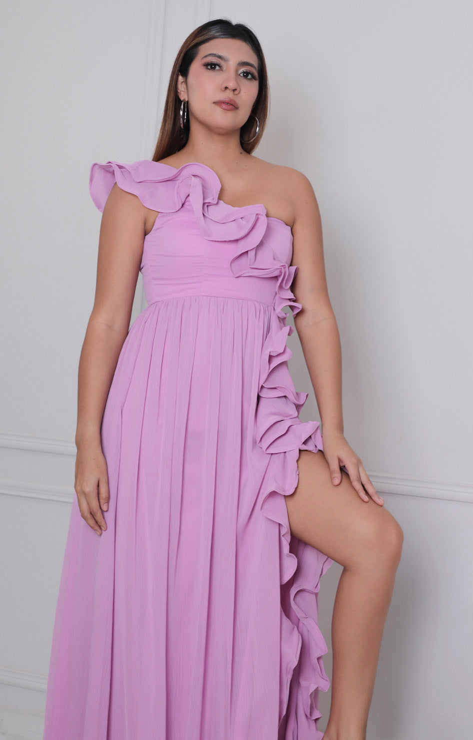 Vestido lila - VESTIDO LARGO REGULAR Boutiquemirel 