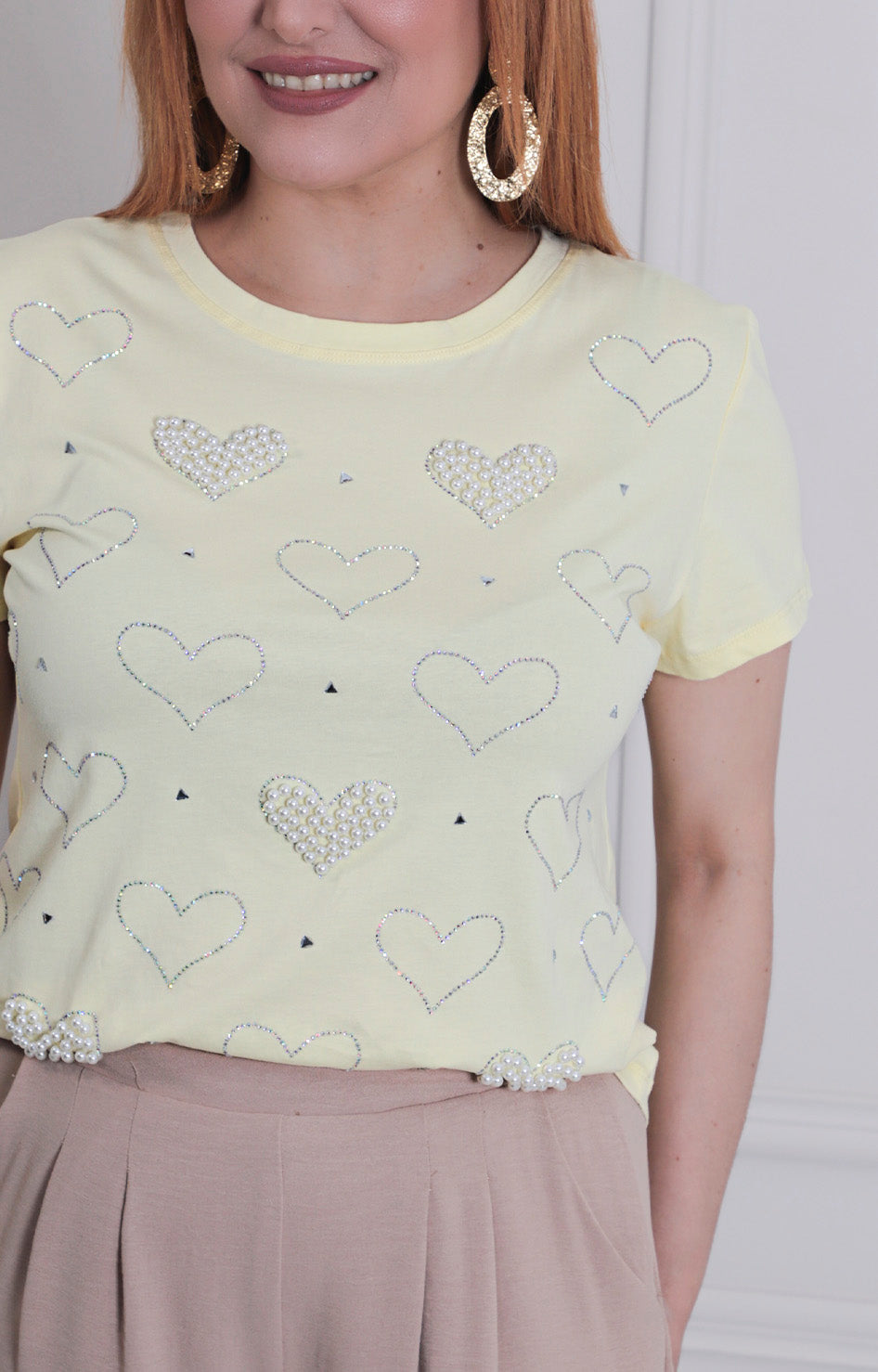 Blusa estampada de corazòn - BLUSAS REGULAR Boutiquemirel 
