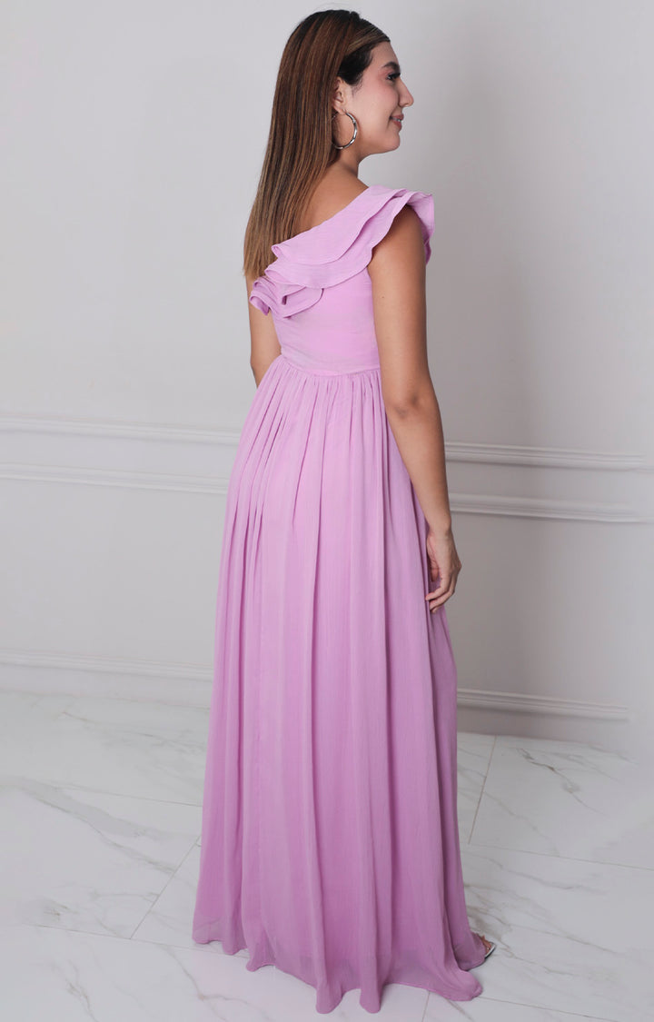 Vestido lila - VESTIDO LARGO REGULAR Boutiquemirel 