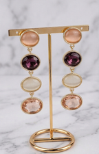 Aretes dorados multicolor - ARETES Boutiquemirel 