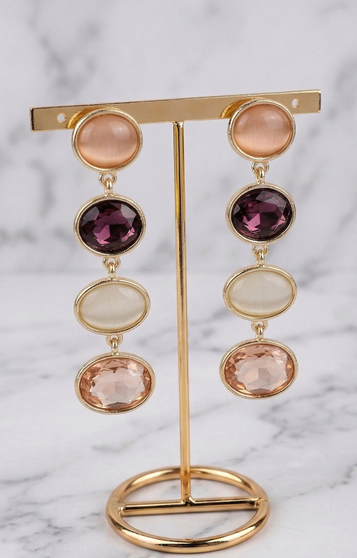 Aretes dorados multicolor - ARETES Boutiquemirel 