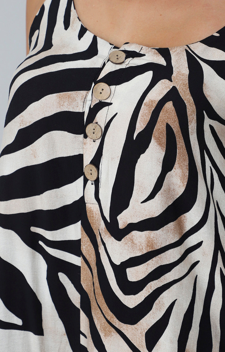 Palazzo con estampado de zebra