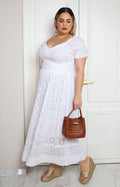 Vestido blanco bordado