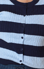 Cardigan de rayas con botones
