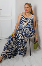 Palazzo con estampado de zebra