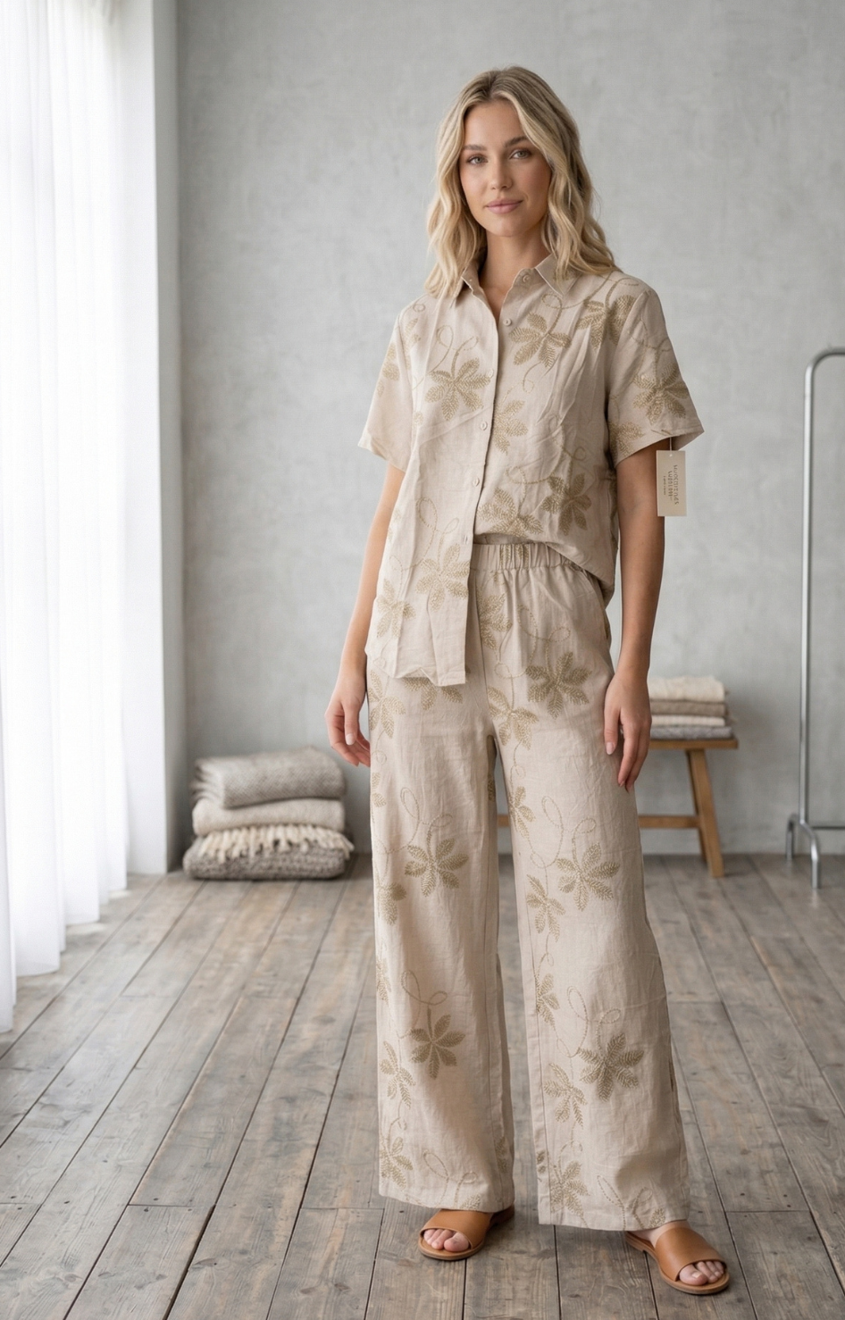 Conjunto fresco bordado - CONJUNTO REGULAR Boutiquemirel 