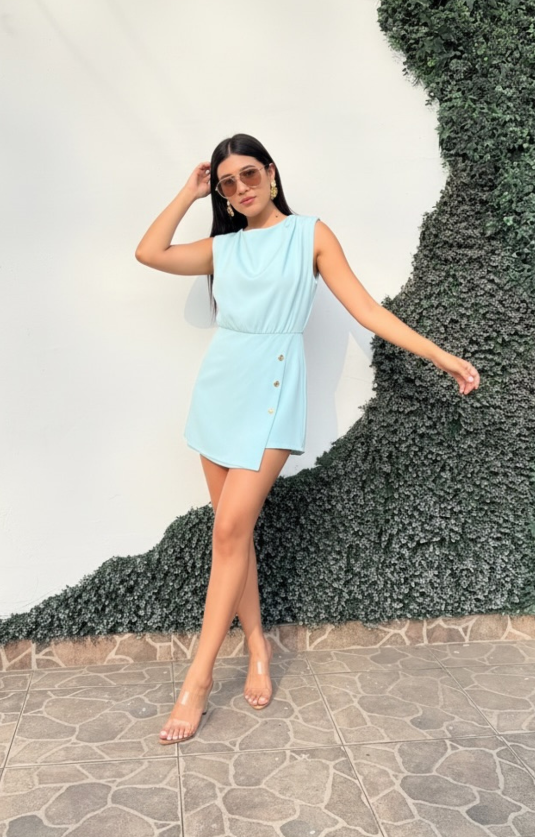 Jumpsuit aqua - PALAZZO CORTO REGULAR Boutiquemirel 