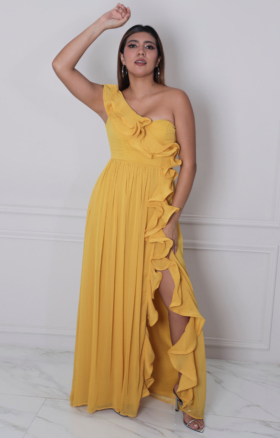 Vestido amarillo - VESTIDO LARGO REGULAR Boutiquemirel 