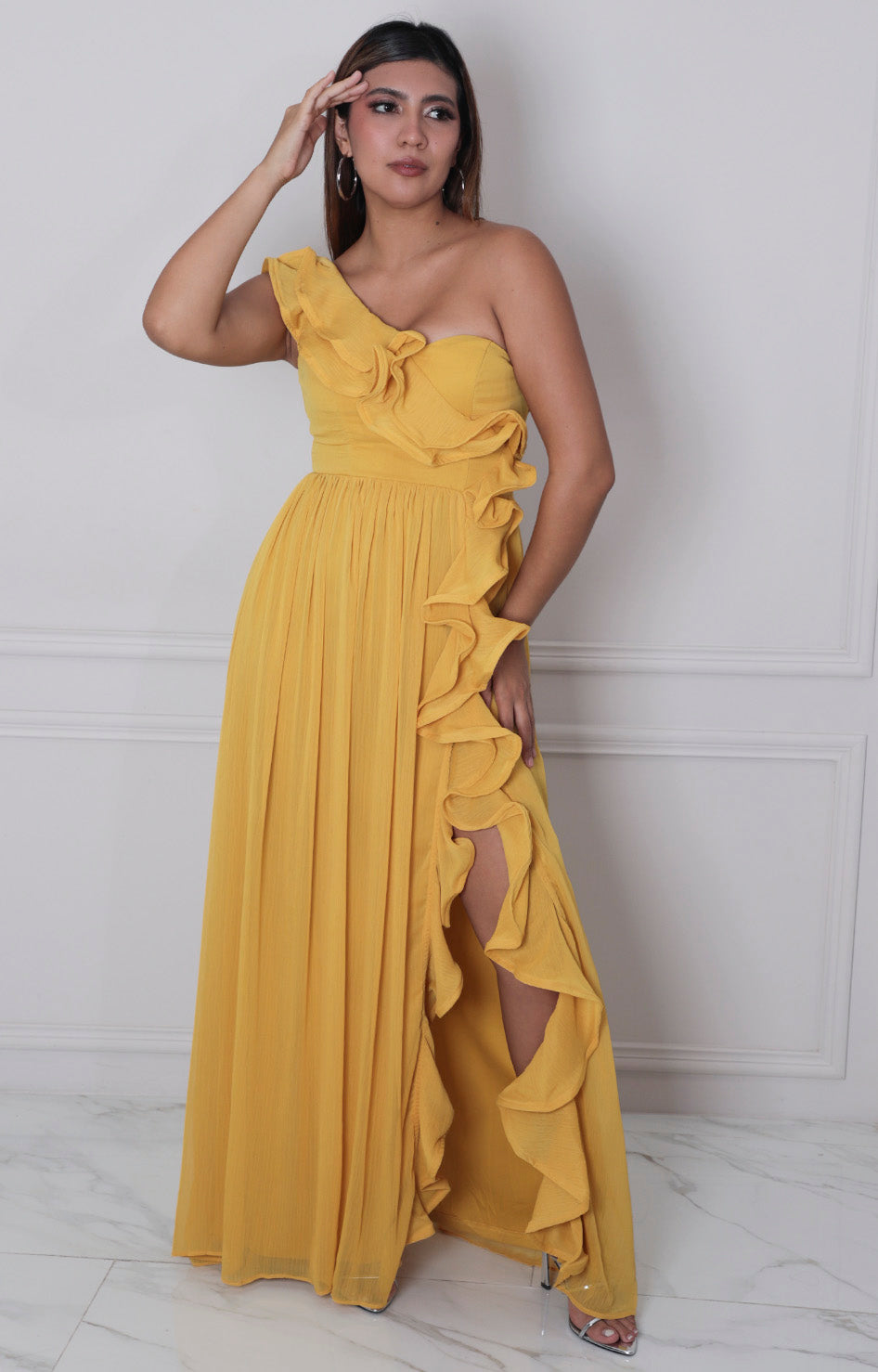 Vestido amarillo - VESTIDO LARGO REGULAR Boutiquemirel 