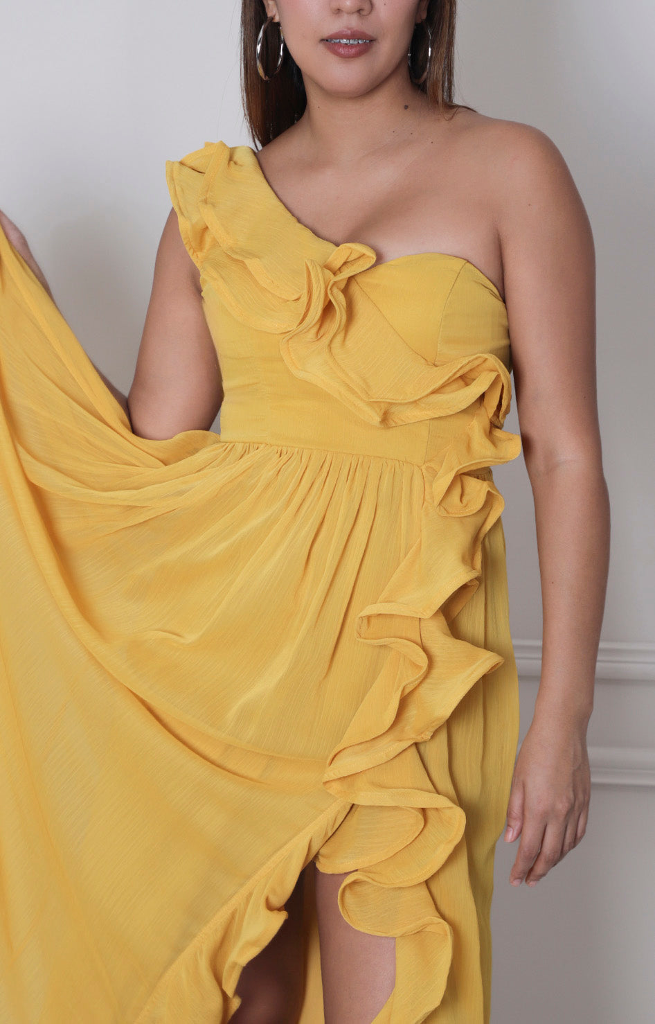 Vestido amarillo - VESTIDO LARGO REGULAR Boutiquemirel 
