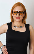 Collar de cadena con medallón