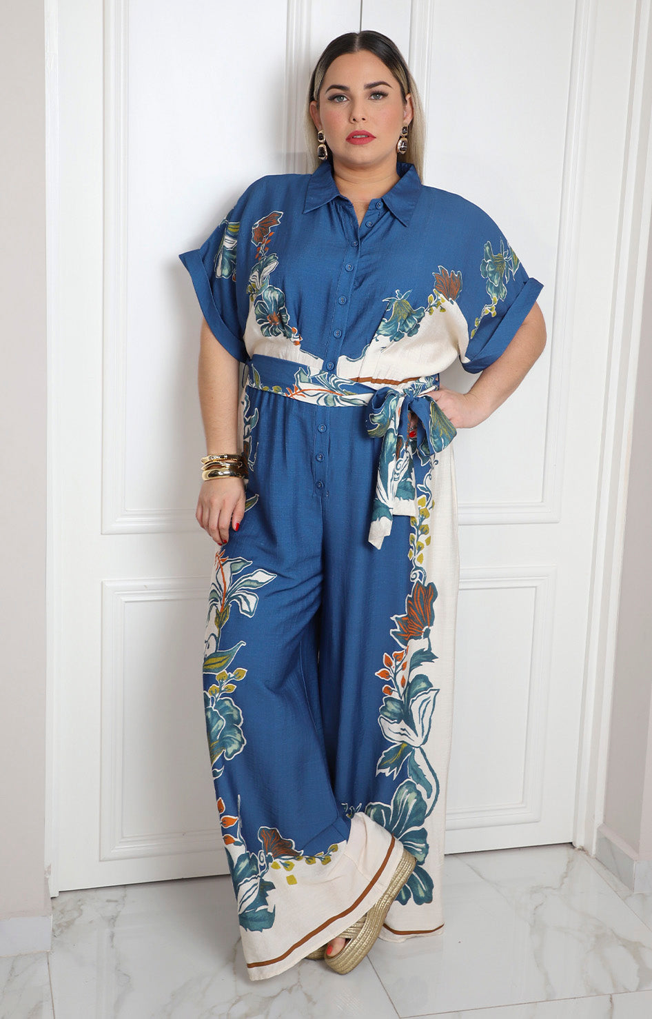 Palazzo con estampado floral