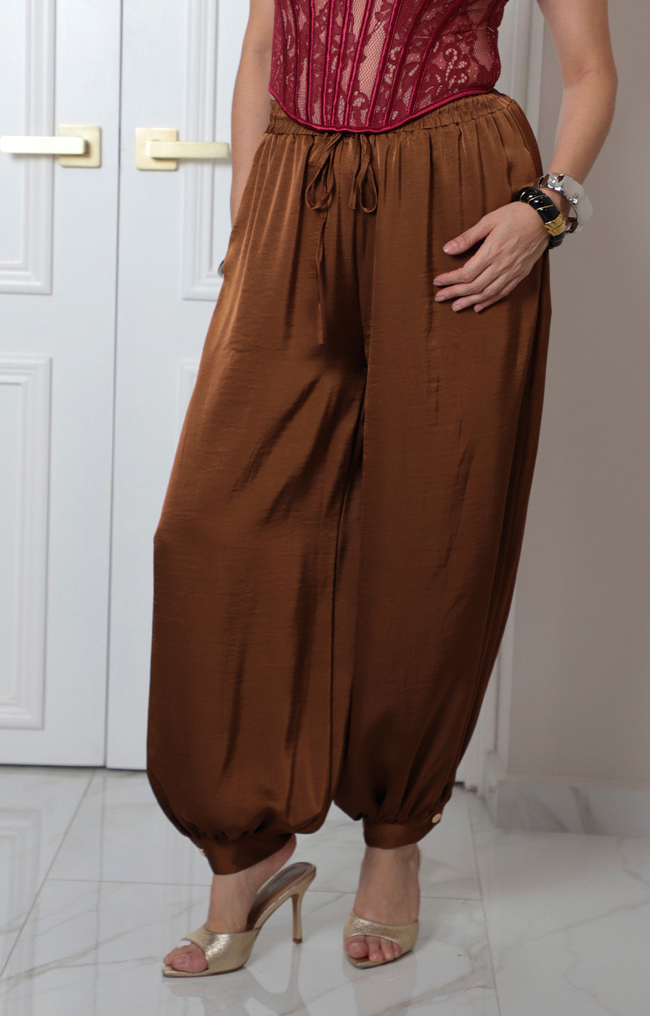Pantalón Pantalón con cordón ajustable