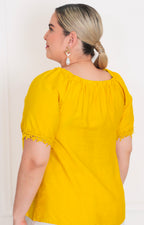 Blusa con bordado 3D - BLUSAS CURVY Boutiquemirel 