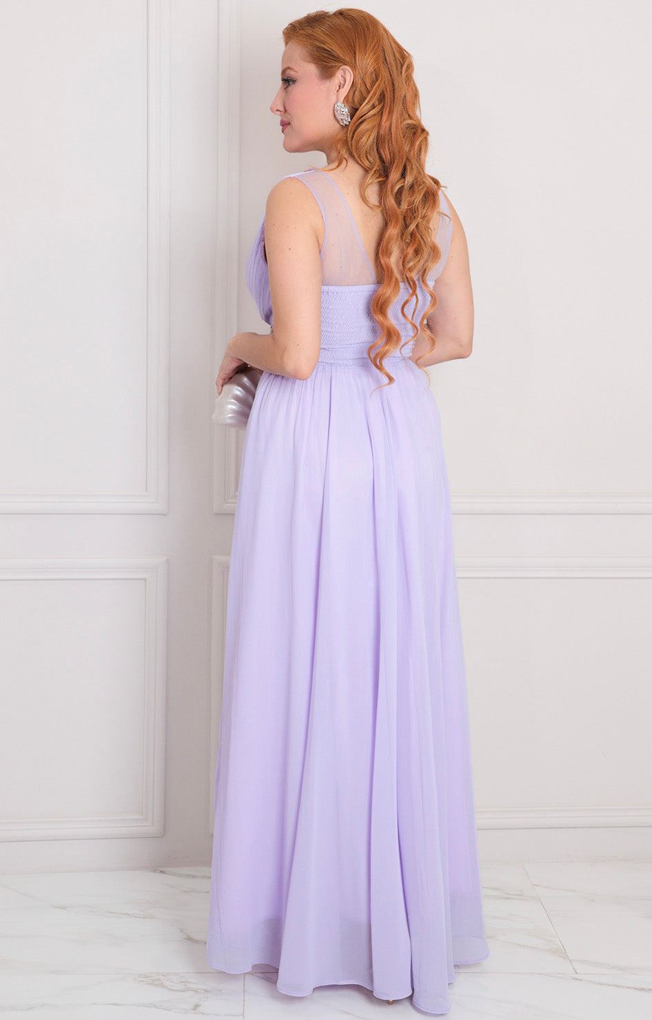 Vestido lila de tirantes - VESTIDO LARGO REGULAR Boutiquemirel 