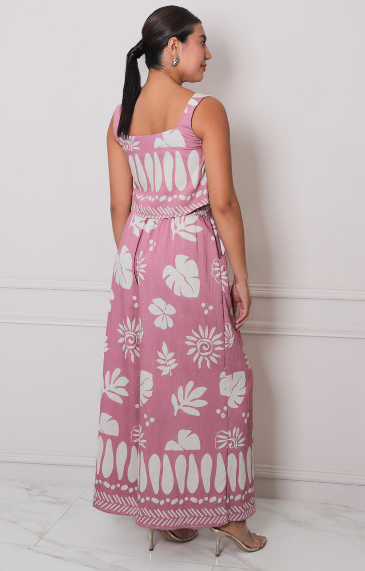 Conjunto rosa estampado - CONJUNTO REGULAR Boutiquemirel 