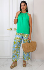 Blusa halter fruncida