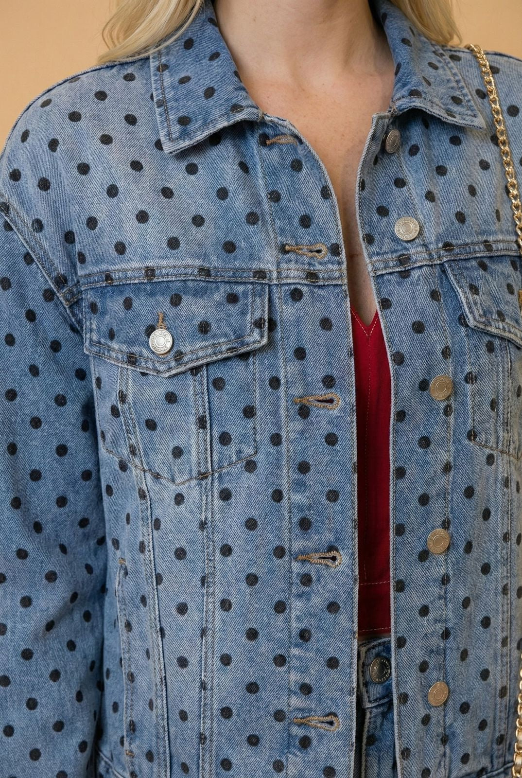 Chamarra mezclilla polka-dot - CHAMARRA Boutiquemirel 